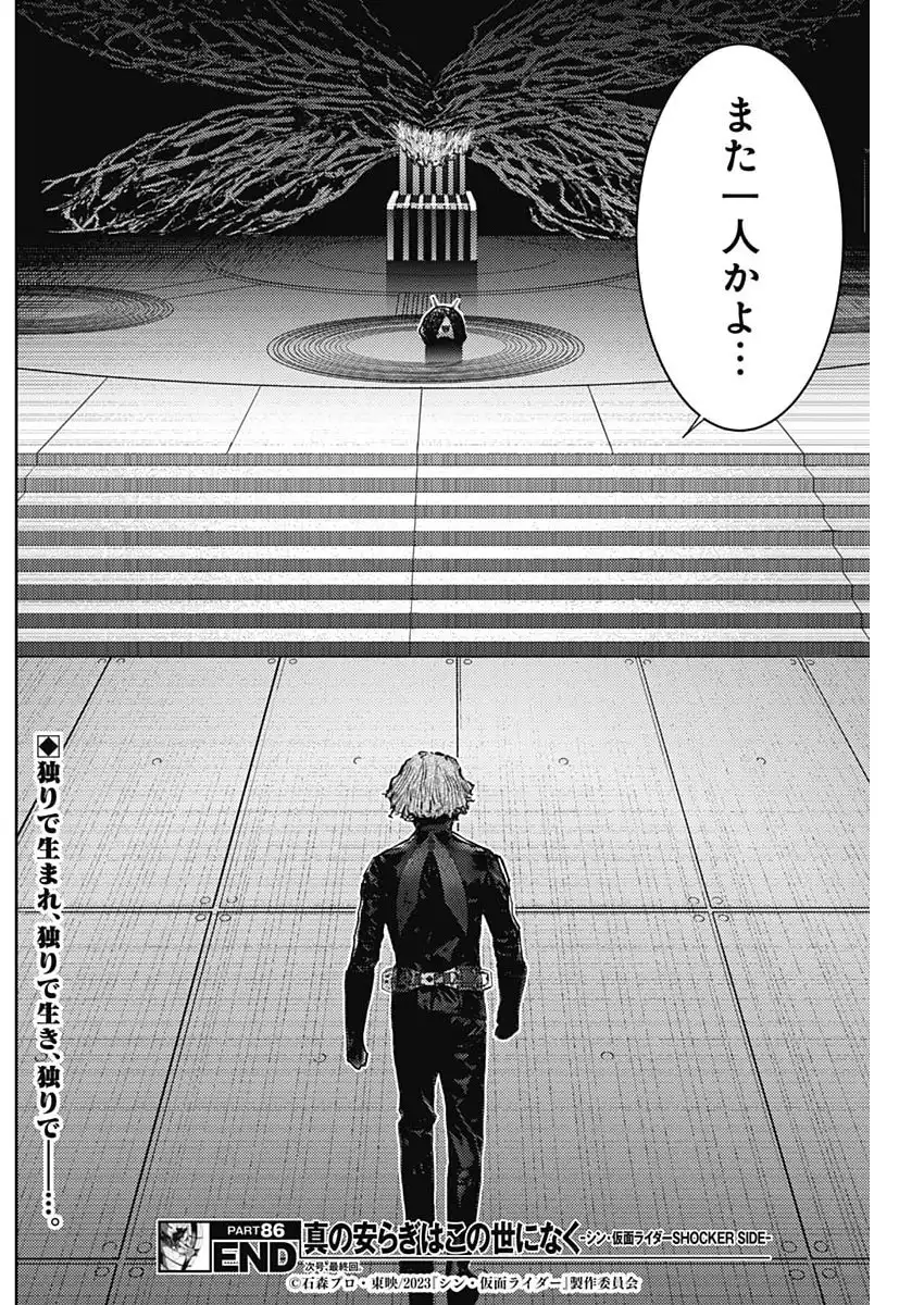 真の安らぎはこの世になく -シン・仮面ライダー SHOCKER SIDE- 第86話 - Page 18